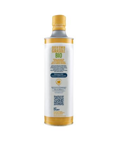 Buy Organic Sunflower Oil Bio - Benvolio 1938 (750ml) | Rich in Vitamin E - Ideal for Frying & Cooking | Premium Quality Metal Bottle - Buy Online on GoSupps.com