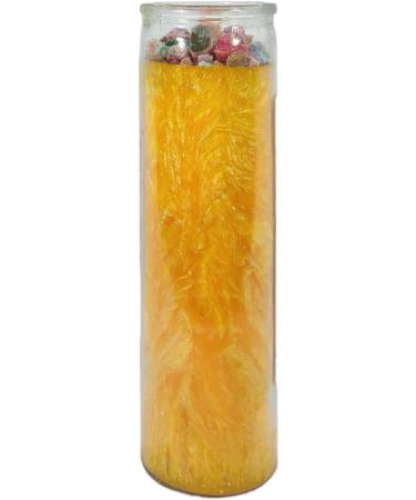 Unchaining Palm Wax Spell Candle (Yellow) - Spiritual Intention for Clarity | Vela Casa Esoterica Perfumed - Destancadera - Buy Online on GoSupps.com