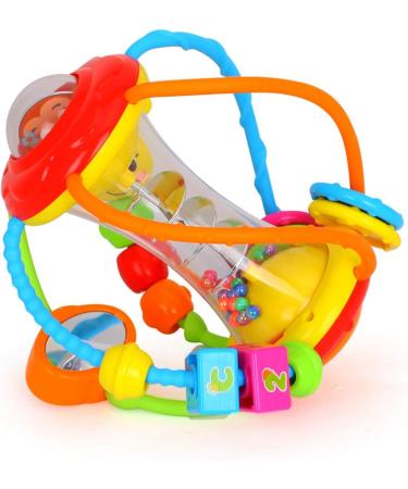 Hola Baby Toys: Motoric Rassel Ball for 6 Months+ - Perfect Greifball & Crawling Toys for Babies 3 to 12 Months - Buy Online on GoSupps.com