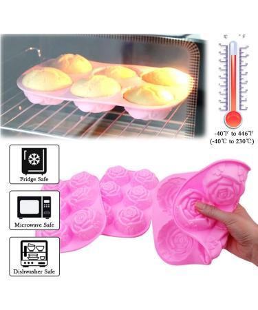 BAKER DEPOT 3 Pack Rose Silicone Mould - Handmade Soap, Flower Mousse Cake, Pudding Bakeware - DIY Valentine's Day Candle Tool - Buy Online on GoSupps.com