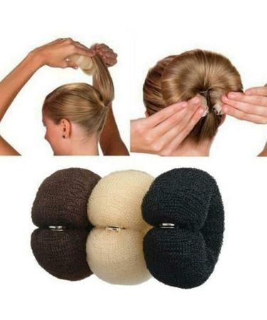 Merkts Bun Maker Donut Maker Bun Ring Styler DIY Hair Styling Tool Korean Version for Hair Curlers Hairdressing Tools