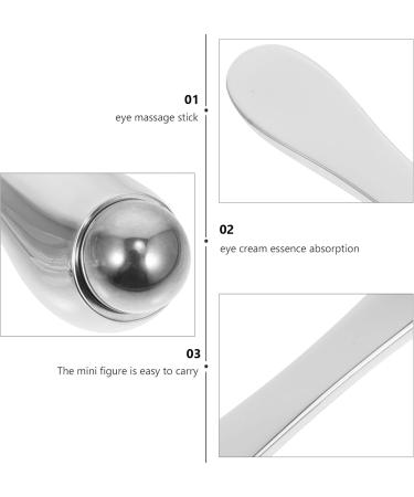 Masseur Yeux Anti- ge Argent Portable B tonnet de Massage Doux pour R duire Rides et Gonflements Applicateur de Cr me Yeux Outil de Soins Oculaires pour Usage Quotidien - Buy Online on GoSupps.com
