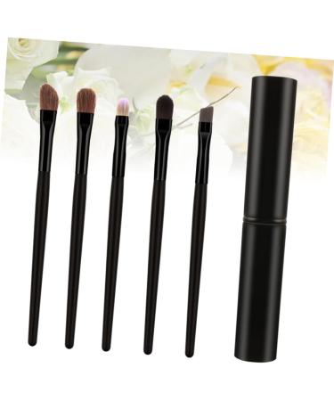 Healeved 5pcs Eyeshadow Brush with Case Eyeshadow Brush Kit Liner Brush for Eyes Blackriflecoffee - Buy Online on GoSupps.com