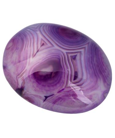 MookaiTedecor Nature Nature Gemsteine drumstone Hand flattering polished palm pocket energy -free healing crystal for Reiki Ornaments Decoration Violet Achaf