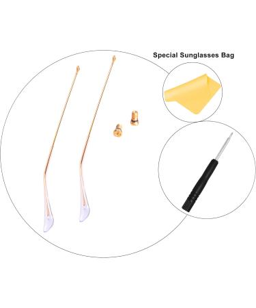 Replacement Arm Temple Tips for Ray-Ban Aviator RB3025 Sunglasses Repair Kit Parts (Gold) - Buy Online on GoSupps.com