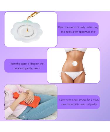 60Pcs Castor Oil Patches 2 shapes flower and heart Self-Adhesive Castor Oil Belly Button Patch Disposable Organic Cotton Pads Absorbent Breathable Wrap Pads 60Pcs White Flower &Heart Shape - Buy Online on GoSupps.com