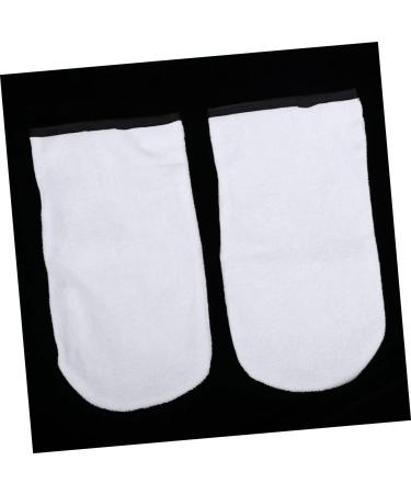 minkissy 4 Pairs Bath Gloves Gel Gloves Hand Treatment Mitts Moisturizing Gloves Overnight Mittens Wax Gloves Hand Moisturizer Gloves Insulated Gloves Hand Wax Soft White - Buy Online on GoSupps.com