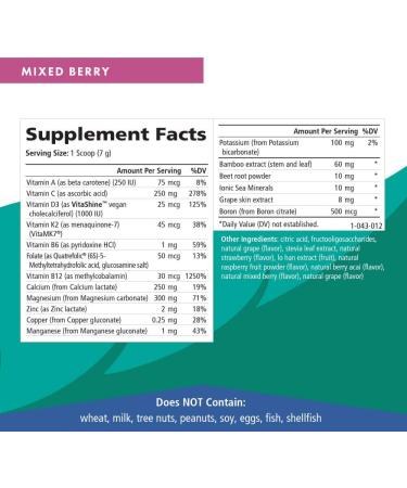 Ionic Fizz Super D-K Calcium Plus by Pure Essence - Mixed Berry 7.41oz | Strong Bones & Stress Support with Magnesium, Vitamin D3 & K2 - Buy Online on GoSupps.com