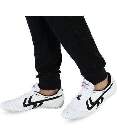 Alomejor Taekwondo Shoes - Lightweight Martial Arts Sneakers for Karate Kung Fu Tai Chi - Black Stripes Available in Medium/XX Large - Buy Online on GoSupps.com