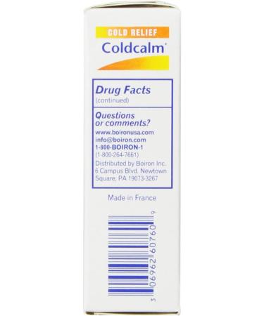 Boiron Coldcalm Cold Relief 60 Tablets (Pack of 3) - Fast-Acting Relief for Cold Symptoms - Buy Online on GoSupps.com