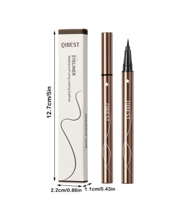 Waterproof Liquid Eyeliner Pen | Smudge Proof & Long Lasting | Ultra Fine Tip | Black/Brown | 0.14 Fl Oz - Pack of 1 - Buy Online on GoSupps.com