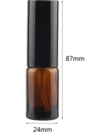 Zeoabsy 4-Pack 10ml Brown Spray Bottles with Black Atomizer - Amber Fine Fog Pump for Travel & DIY - Buy Online on GoSupps.com