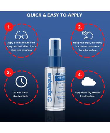Anti Fog Spray for Glasses, Goggles, Masks & Windows - Long Lasting Defogger - 1 Pack - Buy Online on GoSupps.com