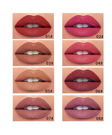 Light Brown Matte Lip Tint Stain Pen - Long Lasting Waterproof 24 Hour Lipstick & Lip Liner for Women | Versatile Lip Color (07 - Buy Online on GoSupps.com