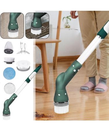 ecaqlin Electric Scrubbers Cleaning Brush Scrubbers Adjust Extension Handle Electric Scrubbers Green - Buy Online on GoSupps.com