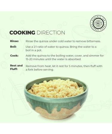 Pride Of India - Natural White Royal Quinoa - Superior Grade Whole Grain 3.3 Pound (1.5 Kilo) Jar (2.2 Pound + 50% Extra Free 3.3 Pounds Total) - Buy Online on GoSupps.com