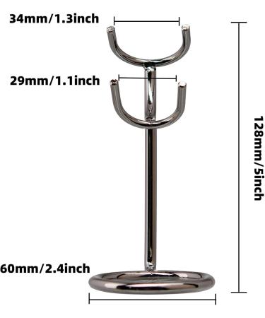 Amagogo Dark Argent Shaving Brush Stand Holder | Anti-Slip Organizer for Men | Home & Hairdresser Use - International Shipping - Buy Online on GoSupps.com
