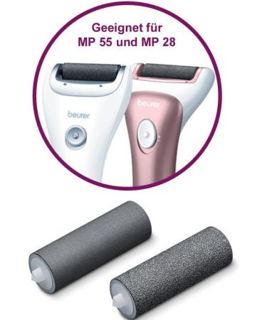 Beurer MP 55/28 Callus Remover Replacement Rollers Set - Effectively Remove Calluses Corns & Rough Spots - Coarse & Fine Grinding Rollers - Buy Online on GoSupps.com