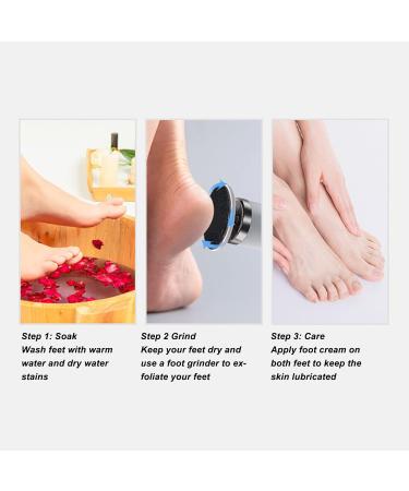 Syrisora Electric Callus Remover Removable Washable Adjustable USB Interface Electric Foot Callus Remover - Buy Online on GoSupps.com