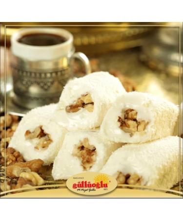 Gulluoglu Assorted Sultan Turkish Delight 8 XL pieces (250 gr) (Pack of 1) 4 Assortments daily fresh shipment from Istanbul - Buy Online on GoSupps.com