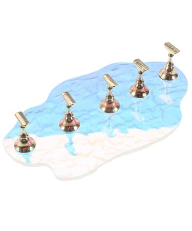 1 Set nail tools press on nails holder press on artificial nails holder press on nails stand nail display stand press on false nails holder nail holder Metal nail frame manicure