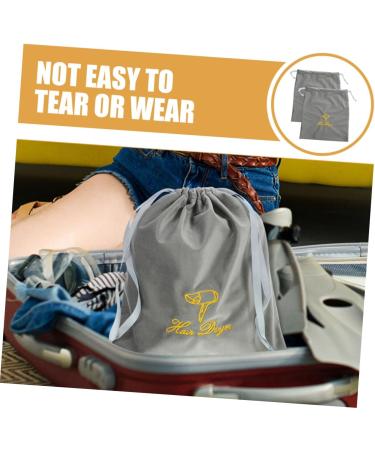 Ipetboom 2pcs Hair Dryer Storage Bag Travel Hair Dryer Storage Bag for Hair Dryer Carry Bag Drawstring 30.00X25.00X0.50CM Grey - Buy Online on GoSupps.com