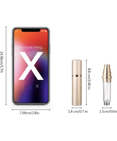 HAOXYO Perfume Atomisers Refillable Travel Essentials Perfume Travel Bottle Small Spray Bottle from Bottom Mini Pocket Size 5ml for Traveling and Outing (Rose gold) - Buy Online on GoSupps.com