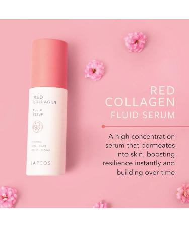LAPCOS Red Collagen Fluid Serum (2.7 fl oz) New Vegan Collagen Formula | Firms and Tightens with Red Collagen Complex | Treat Fine Lines & Wrinkles 2.7 Fl Oz (Pack of 1) - Buy Online on GoSupps.com
