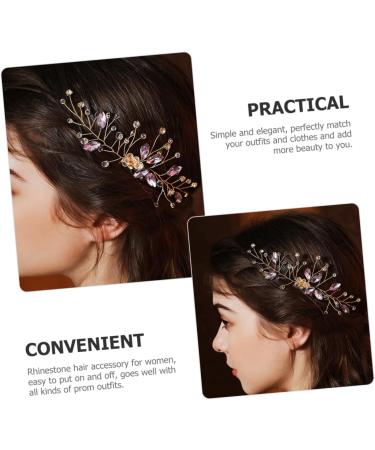 DOITOOL prom bride accessories rhinestones New Chinese style wedding hair clips for brides moon hair pin headgear comb hair comb headband hair wedding hair combs - Buy Online on GoSupps.com
