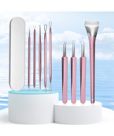 Frogued Blackhead Extractor Face Acne Comedones Pimple Blemish Remover Faces Care Portable Hard Solid 1 Set Pink - Buy Online on GoSupps.com