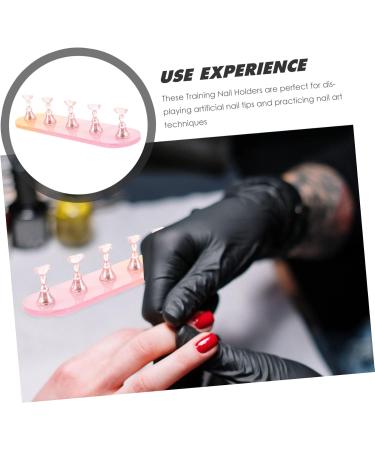 minkissy 1 Set Nail Practice Holder Nail Stands for Nail Painting Convenient Nail Display Magnetic Nail Racks Nail Art Decoration Training Nail Stands Nail Decor Press Nail Plastic Cosmetic - Buy Online on GoSupps.com