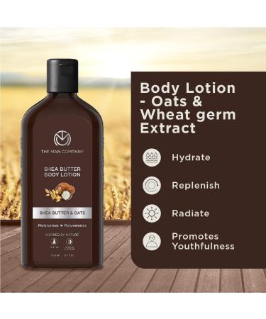 The Man Company Body Lotion For Extra Dry Skinshea Butter & Oats24 Hours Moisturisingabsorbs Quicklyrejuvenates & Upliftssls & Paraben-Free - 200Ml - Buy Online on GoSupps.com