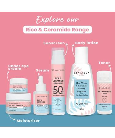 Glam.veda Rice & Ceramide Combo | Skin Brightening & Anti Dullness | Improves skin barrier | Suitable For Dry to Combination Skin types | Face Wash & Peel Off Mask Combo - Buy Online on GoSupps.com