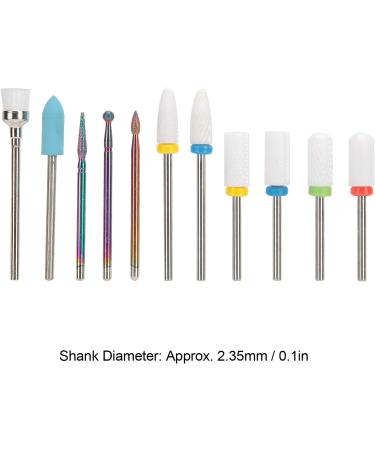 Nail Drill Bits Nail Polishing Grinding Tungsten Steel Nail Polishing Head Ceramic Nail Drill Bits Set for Nail Salon Home Use - Buy Online on GoSupps.com