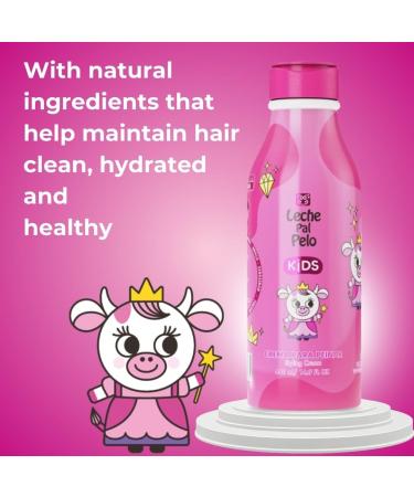 Leche Pal Pelo Kids Styling Cream - Detangling Strengthening & Frizz Control - Moisturizing Hair Cream with Abyssinian & Jojoba Oil - 14.9 fl. oz - Buy Online on GoSupps.com