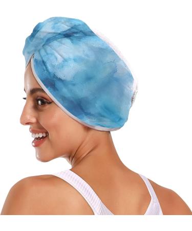 Watercolor Hair Towel 2 Pack - Super Absorbent Quick Dry Hair Turbans for Women & Girls - Buy Online on GoSupps.com