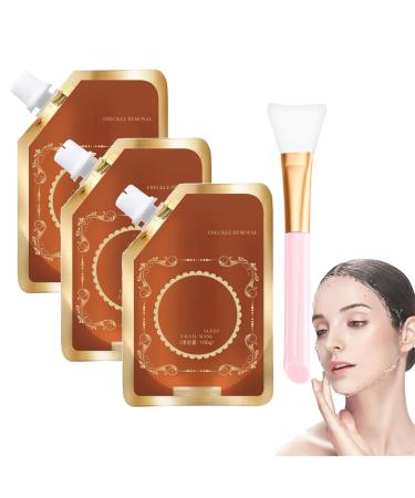 2024 New Anti-Blemish Anti-Aging Anti-Wrinkle Tear-Off Mask Juelreou Mask Beautykomi Sleep Facial Mask Anti-Aging Gold Face Mask Peel Off Facial Mask (brown 3PC)