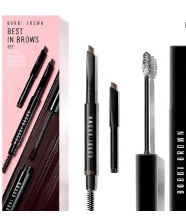 Bobbi Brown Best in Brows Set - Long-Wear Brow Pencil Long-Wear Brow Pencil Refill Espresso and Natural Brow Shaper.