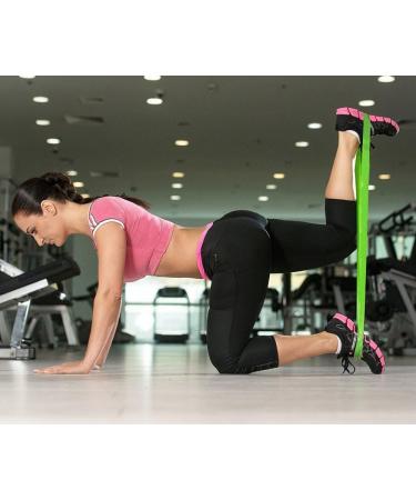 Resistance Loop Bands Resistance Bands Loop Exercise Bands Resistance Stretch Bands Workout Bands Exercise & Fitness - Resistance Bands Set Of 5 by Gym2Go - For Leg and Ankle Stretching Yoga Pilates Home Fitness and Strength Training - Buy Online on GoSupps.com