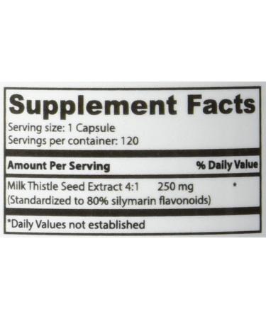 Superior Labs Milk Thistle NonGMO - 80% Silymarin - Healthy Liver & Kidney Detox - 1000mg Yield - 120 Vegetable Caps - Buy Online on GoSupps.com