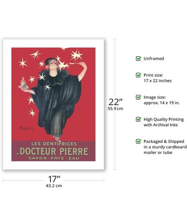 Vintage French Advertising Poster by Leonetto Cappiello - Docteur Pierre's Soap Toothpaste | 17x22in Unframed Art Print on Premium Bamboo Paper - Buy Online on GoSupps.com
