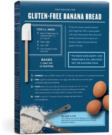 King Arthur Baking Company Gluten Free Banana Bread & Muffin Mix Kosher One 16 oz (454 g) Box - Buy Online on GoSupps.com