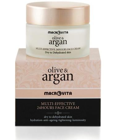 Multi Effective Face Cream 24hour Dry Skin Olive & Argan. 50ml/1.69oz