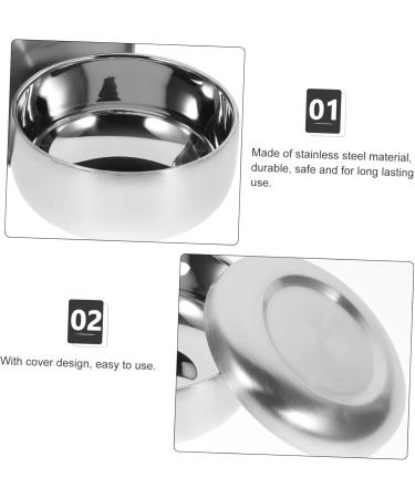 Beavorty Stainless Steel Shaving Bowl for Men - Foam Shell Sandalwood Soap Mustache Razor Brush - Premium Men's Grooming Accessories - Buy Online on GoSupps.com