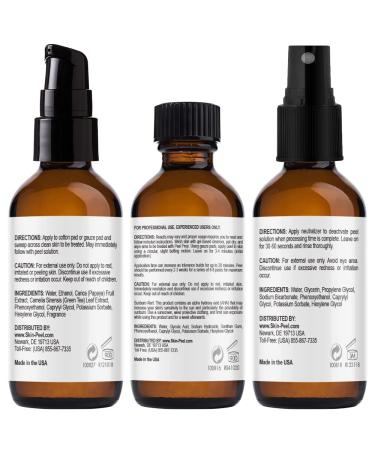 MedPeel Glycolic Acid 50% Essential Peel Kit - Medium Strength Chemical Face Peel for Fine Lines, Wrinkles, and Dark Spots - 1oz/30ml (Kit of 3) - Buy Online on GoSupps.com