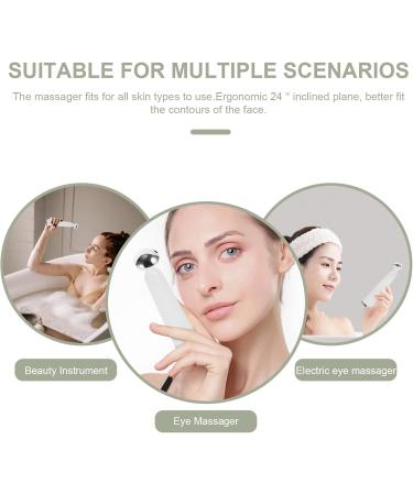 SHERCHPRY Appareil de Massage Oculaire lectrique Anti- ge Oculaire Compact en Argent Stimulation par pour Soin des Yeux Circulation Sanguine Am lior e Usage Visage et Contour des Yeux - Buy Online on GoSupps.com