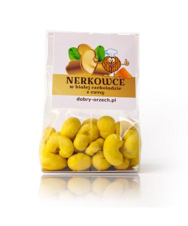 Manufaktura Dobry Orzech White chocolate cashew nuts with curry and mango