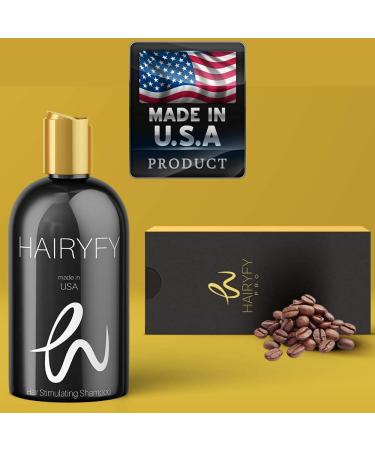 HairyFy Caffeine Shampoo for Men | Hair Loss Treatment with Minoxidil, Biotin & Argan Oil | Promotes Hair Growth & Thickness, Anti-Thinning Formula, 8oz - Buy Online on GoSupps.com