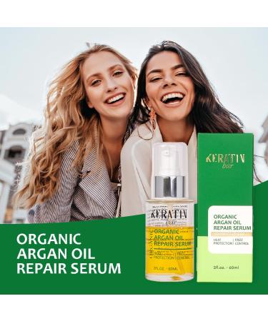 100% Organic Argan Oil Hair Serum | Anti-Frizz Hydrating & Strengthening | Heat Protection & Shine for Dry Damaged Hair - Buy Online on GoSupps.com