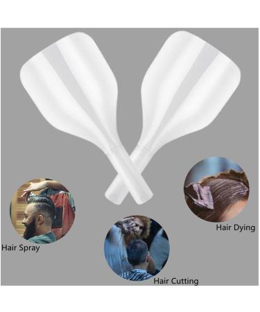 Yebeauty Barber Face Shield 2 PCS for Hairspray Hair Salon Hairdressing Clear Hair Salon Face Shield Water Proof Plastic Shield for Face Eyes Protect - Buy Online on GoSupps.com